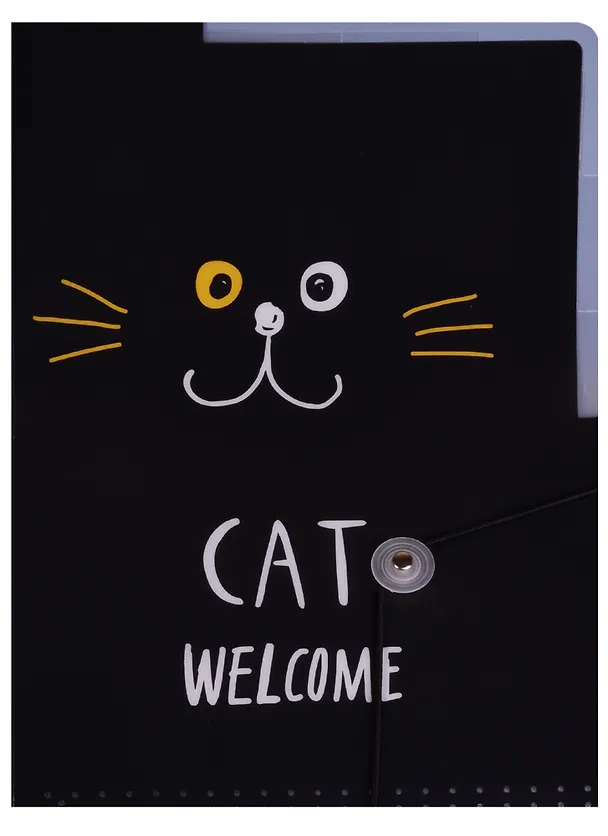 Папка -уголок «Cat welcome» А4, с 3 отделениями, на резинке, в ассортименте 245003 — 1