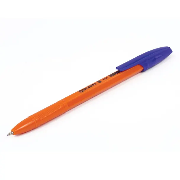 Шариковая ручка синяя 0,7 мм, X-333 Orange, Brauberg 2937286 — 7