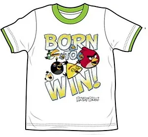 Angry Birds Футболка для мальчиков BORN (5-6 лет, Белый) (TSB77-WHT-AB)
