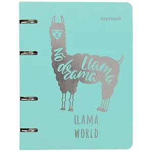 Тетрадь на кольцах в клетку Unnika, "ColourMania. Llama world", 100 листов