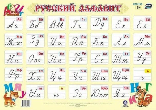 Книга Русский алфавит: обучающий плакат () — 1