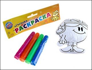 Игрушка-раскраска Девочка (4 маркера) (536891) (упаковка) 2355087 — 1