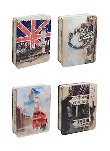 Блокнот Лондон металлическая обложка (LLZA61280-3068D) (12077200) (крафт) (10х15)