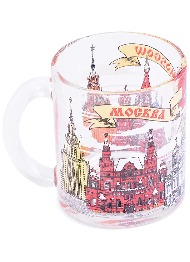 Кружка Москва (стекло) (300мл) (1208-Мск) 2882019 — 3