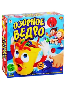 Игра настольная Озорное ведро, эл/мех, с аксессуарами, со звук. эффектами