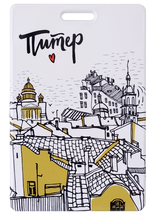 Чехол для карточек СПб Крыши и купола (ДК2018-169) 2687251 — 1