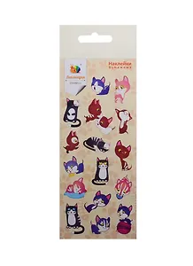 Наклейка декоративная бумажная Кошки 1 (70х160) (Липляндия) (3+)
