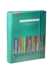 Тетрадь на кольцах в клетку Marker Arte, Business code, 100 листов, в ассортименте