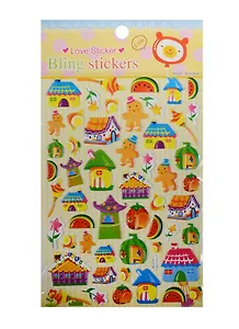 Набор для творчества Наклейки пряничные домики, LW018