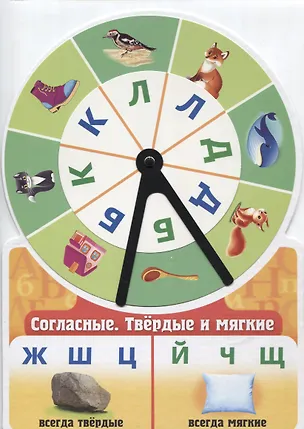 Книга Игра обучающая. Согласные. Твердые и мягкие (Марина Султанова)