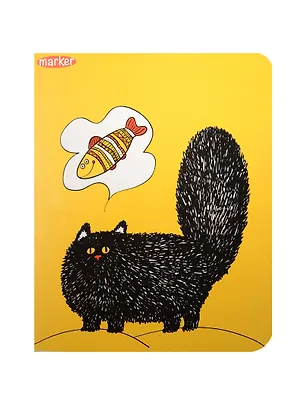 Тетрадь в клетку Marker Arte, "Котики и Ко", 40 листов, в ассортименте 241297