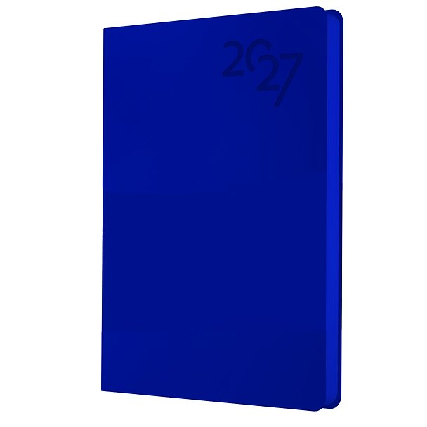 Ежедневник дат. 2027г. А6 176л "Soft Touch" космический синий, иск.кожа, интегр.переплет, тонир.блок, скругл.углы, ляссе, инд.уп 3173928 — 1