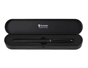 Ручка подарочная шариковая синяя "Light", черный корпус, Schiller