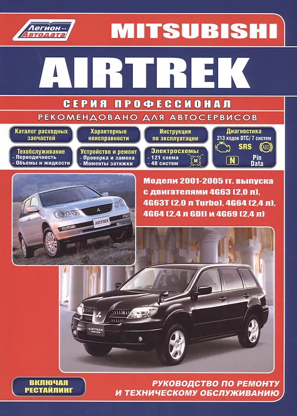 Книга Mitsubishi Airtrek Модели 2WD&4WD 2001-2005 гг. выпуска () — 2