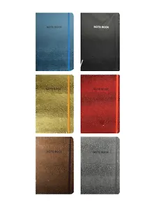 Книга для записей А5 лин "Notebook" тв.переплет, змеиная кожа, ассорти
