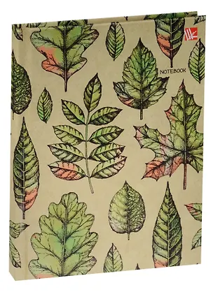Записная книжка А6 64л "Орнамент. Гербарий" 7БЦ, мат.лам., выб.лак, блестки, Listoff 241886