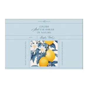 Альбом для рисования 40л А4 "Botanical Qoutes. Blue" склейка, мел.картон