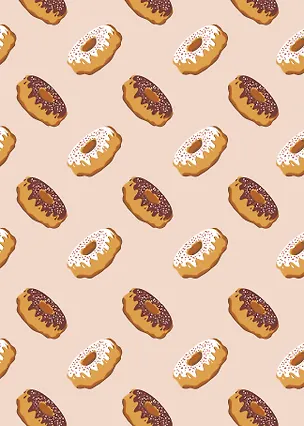 Пончики. Тетрадь (А5, 48 л., УФ-лак, накидки) 371271