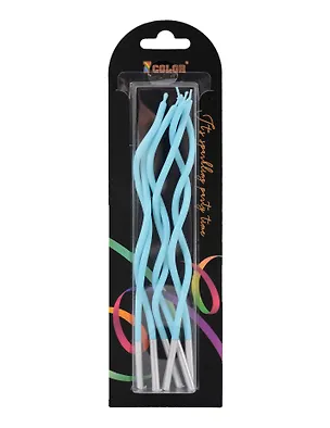 Набор свечей для торта Mint Wave (волны мятные) (6шт) (17см) (12-7color-candle_19) 3106243