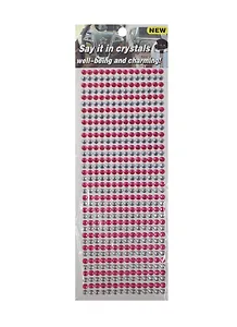 Стразы -бусины большие (1461-4A/8) (белые/темно-розовые)