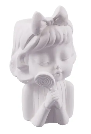 Кашпо-органайзер Девочка с леденцом (гипс) (8х13х7) (7503607) 3087921