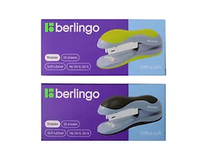 Степлер №24-26/6 25л "Office Soft", пластик, ассорти, Berlingo