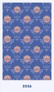 Ежедневник дат. 2026г. А6 80л "Уильям Моррис (синий)"