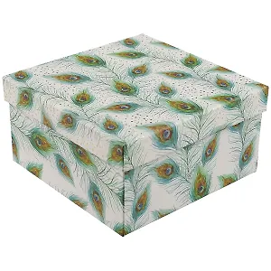 Подарочная коробка «Перо павлина», средняя