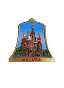 Магнит-колокол декоративный Москва Храм Василия Блаженного (022-10-18)