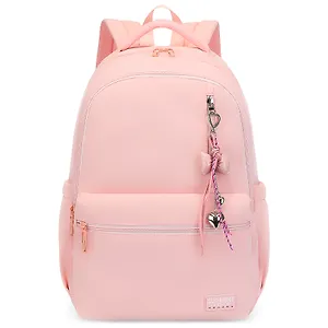 Рюкзак розовый "Sun Eight" 47*32*14см, 2 отделения,  5 карманов, с брелоком