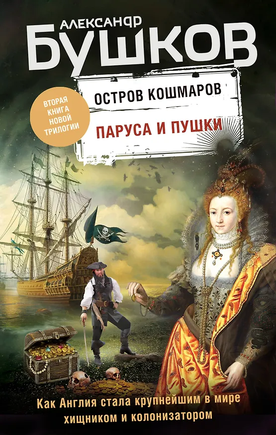 Книга Паруса и пушки. Вторая книга новой трилогии "Остров кошмаров" (Александр Бушков) — 1