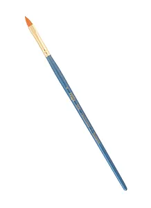 Кисть художественная №4 "Галерея", синтетика, плоскоовальная "кошачий язык", короткая ручка, Гамма