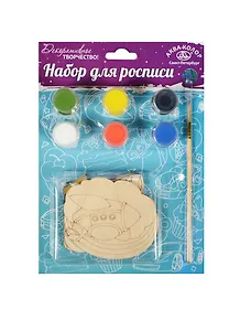 Набор для росписи Техника (магниты) (3шт) (К3118) (3 заготовки+3 магнита+6 красок -24мл+кисть) (блистер)