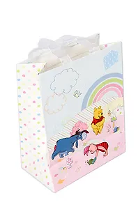 Пакет подарочный А5 18*23*10 "Медвежонок Винни под радугой" с эффектами, GRAND GIFT