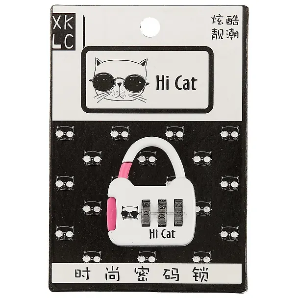 Замочек кодовый Кот Cat series (металл) (блистер) 2619426 — 2