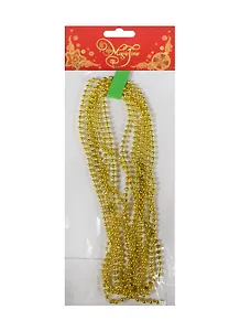 Новогодняя гирлянда Бусы (270см) золотые
