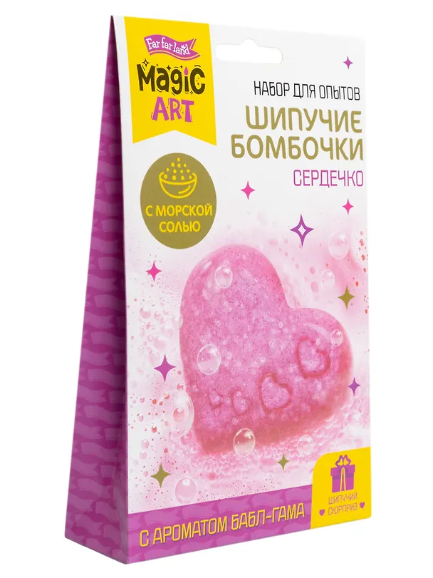 Набор для опытов "Шипучие бомбочки. Сердечко" 3081865 — 2