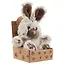 Мягкая игрушка Зайка серый в крафт коробке — 2481733 — 2
