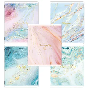 Тетради в клетку Brauberg, Marble, 48 листов, 5 штук, в ассортименте