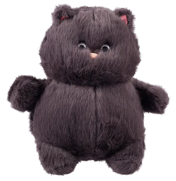 Мягкая игрушка Котик с щечками (серый) (35 см), Bookvalno 3075179 — 2