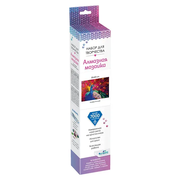 Набор для творчества Origami. Алмазные узоры «Царь-птица», 30 х 40 см 2889977 — 1