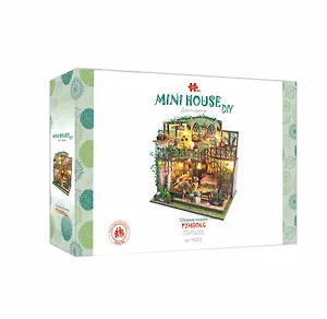Румбокс MiniHouse DIY "Дом в цветах". Сборная модель (22х17х23.5)