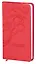 Записная книжка А6- 96л кл. "Fiore" красная, иск.кожа, двойное ляссе, In Folio — 229872 — 1