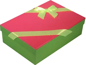 Коробка подарочная "Неон" розовая 22*15*6,5см