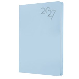 Ежедневник дат. 2027г. А6 176л "Soft Touch" голубая матча, иск.кожа, интегр.переплет, тонир.блок, скругл.углы, ляссе, инд.уп 3173926