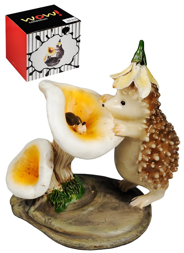 Фигурка Ежик с грибами (9х6х8) (450-560) 2570317 — 1