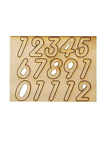 Комплект Арабские цифры-8 (131172) (20мм) (Заготовка для часов) (дерево)