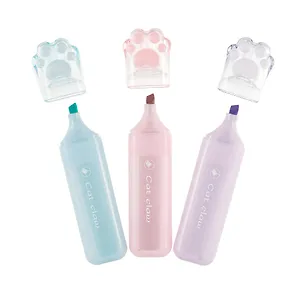 Текстовыделители Yoi, "Лапки", 3 цвета, в ассортименте