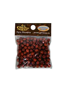 Деревянные бусины Круглые красные (00009507) (8мм) (упаковка)