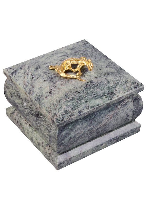 ГС Шкатулка камень Екатеринбург с ящеркой (7х7) (586879) 2595751 — 1